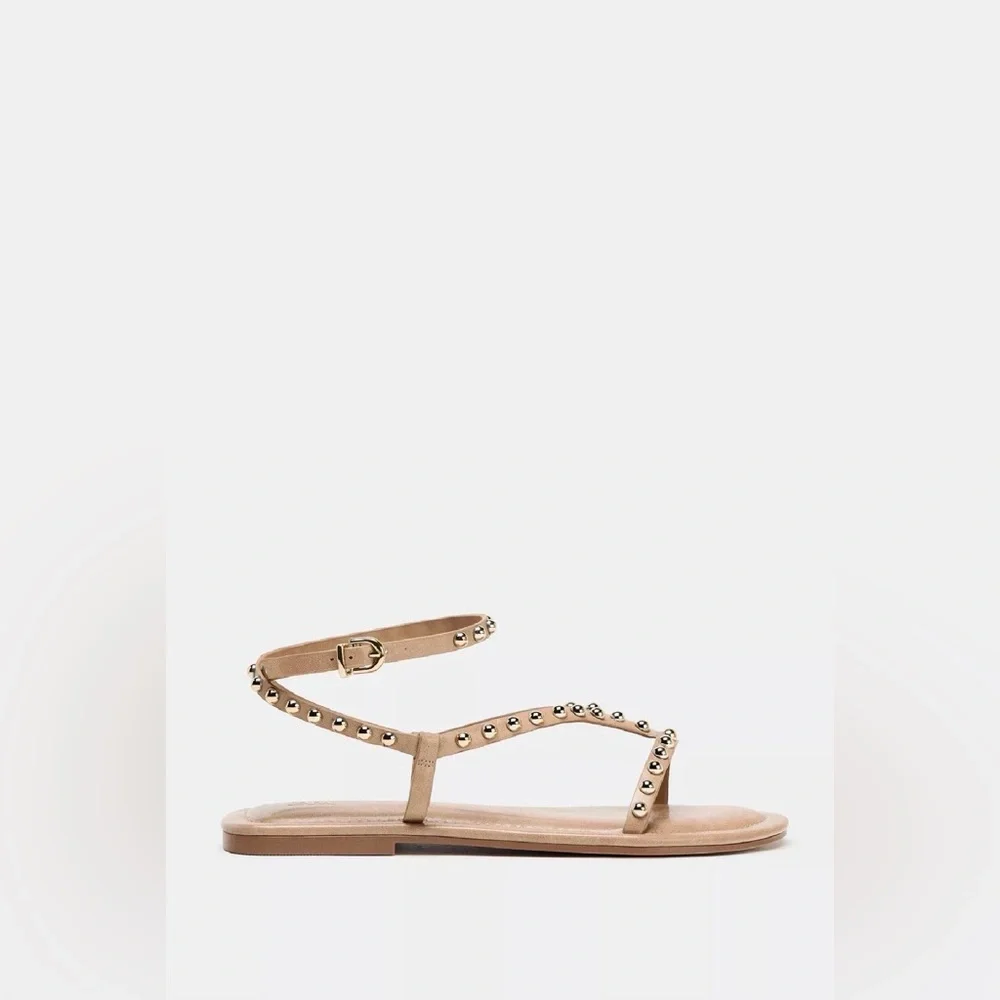 ZARA Metallic Bead Strap Sandal - Picture 2 of 5
